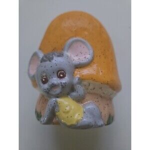 Vintage MISSY MOUSE Enesco Napkin Letter Holder Ceramic Mushroom